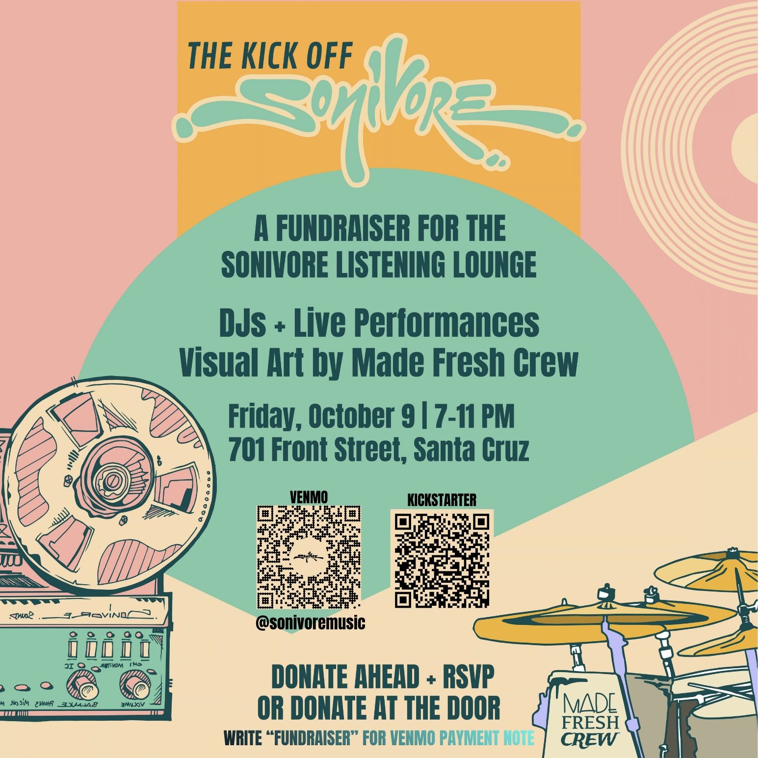 Promotional image for The Kick Off - Sonivore Listening Lounge